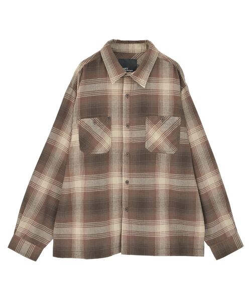 CRAFT STANDARD BOUTIQUE（クラフトスタンダードブティック）の「チェックボックスシャツ（シャツ/ブラウス・メンズ・ブルー系その他3/ブルー系その他5/ブラウン系その他4/ブラウン系その他5/ブラック系その他3/グリーン系その他5・M/L）」の9枚目の写真