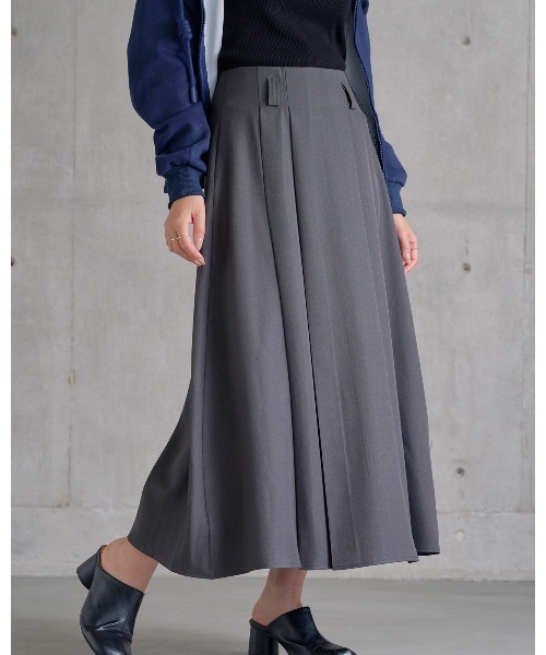 attiree(アティレー)の「タックフレアスカート(スカート・レディース・ブラック/ネイビー/チャコールグレー・LARGE/MEDIUM/SMALL/X-LARGE)」の3枚目の写真