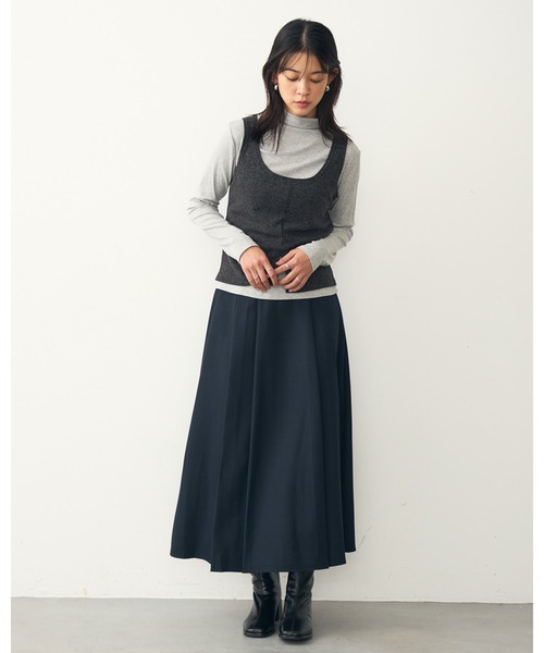 attiree(アティレー)の「タックフレアスカート(スカート・レディース・ブラック/ネイビー/チャコールグレー・LARGE/MEDIUM/SMALL/X-LARGE)」の21枚目の写真