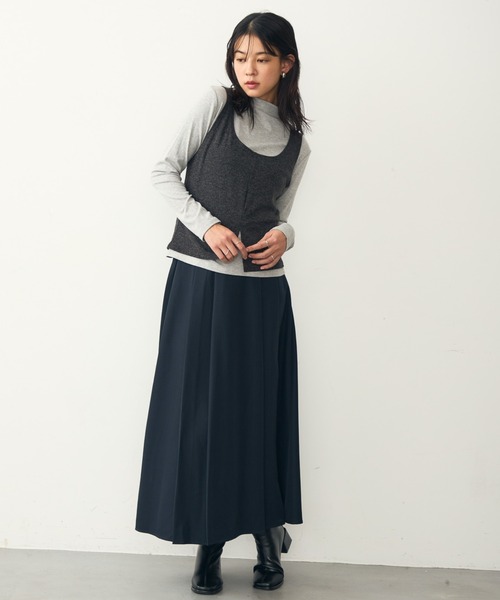 attiree(アティレー)の「タックフレアスカート(スカート・レディース・ブラック/ネイビー/チャコールグレー・LARGE/MEDIUM/SMALL/X-LARGE)」の20枚目の写真