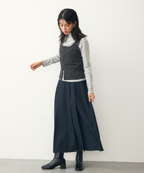attiree(アティレー)の「タックフレアスカート(スカート・レディース・ブラック/ネイビー/チャコールグレー・LARGE/MEDIUM/SMALL/X-LARGE)」の22枚目の写真