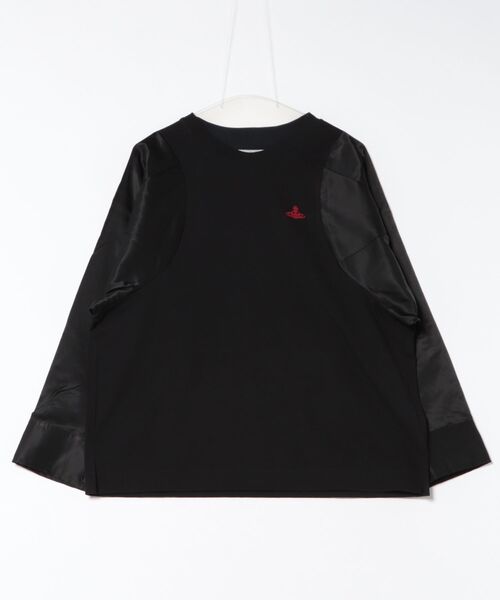 セール】ｻﾃﾝﾌﾞﾛｯｷﾝｸﾞｼｬﾂｽﾘｰﾌﾞﾄｯﾌﾟ（その他トップス）｜Vivienne