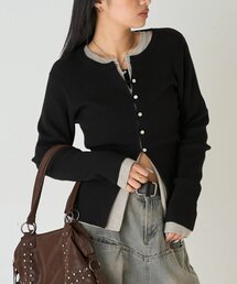 WHO'S WHO gallery | RIBBED KINT NARROW CARDIGAN(カーディガン/ボレロ)
