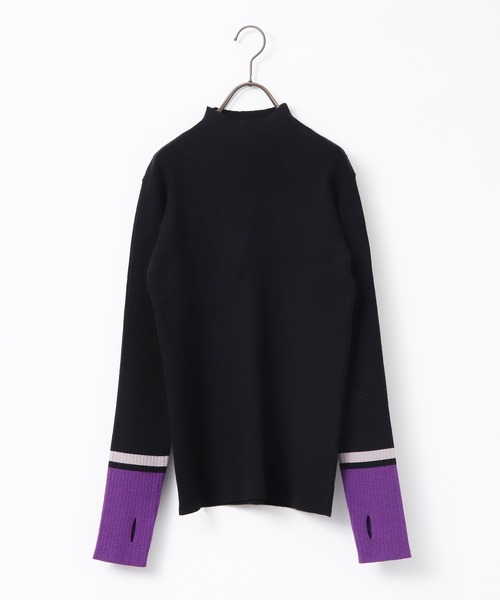 hunch（ハンチ）の「【静電気防止】やわもちヤーン 袖配色 ハイネックリブニット（ニット/セーター・レディース・ベージュ系その他/ブラック系その他/ブラウン系その他/グレー系その他・FREE）」の13枚目の写真