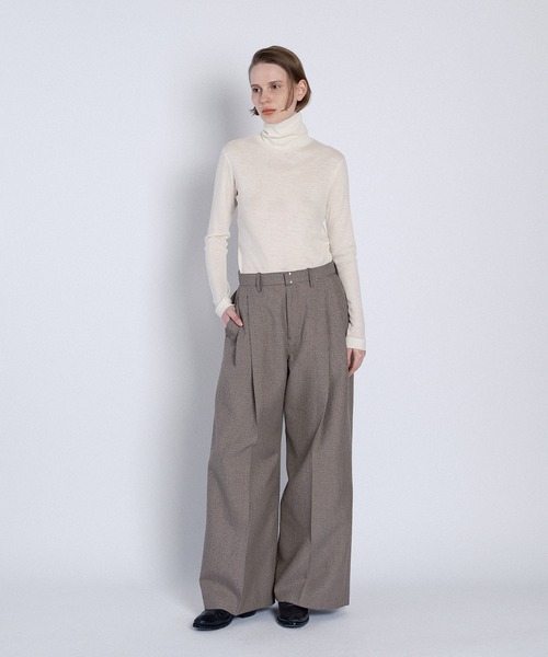 TANAKA(タナカ)の「HAKAMA TROUSERS(スラックス・メンズ・チェック・M/XL)」の5枚目の写真
