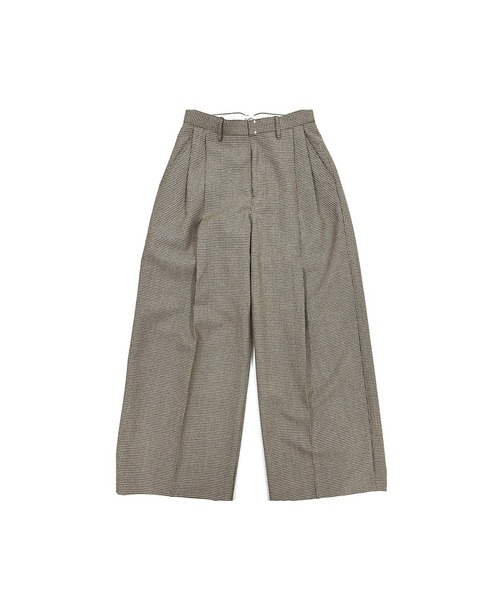 TANAKA(タナカ)の「HAKAMA TROUSERS(スラックス・メンズ・チェック・M/XL)」の2枚目の写真