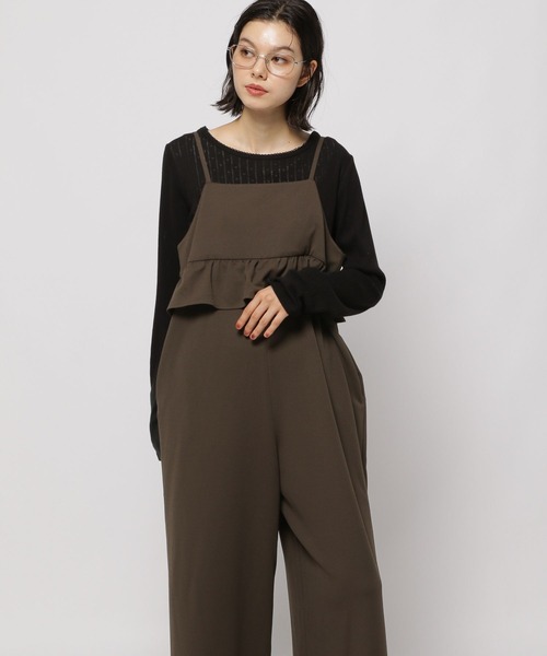 セール】ノビノビフリルキャミサロペット（サロペット