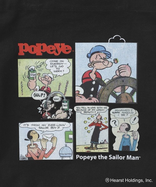 GLOBAL WORK(グローバルワーク)の「POPEYE(TM)/トートバッグ/一部店舗限定/601874(トートバッグ・メンズ・ホワイト系その他2/ブラック/スカイブルー/ホワイト・FREE)」の18枚目の写真
