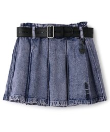 ANNA SUI mini（アナスイ・ミニ）の「ベルトつきデニムスカート+1分丈スパッツ（スカート・キッズ）」