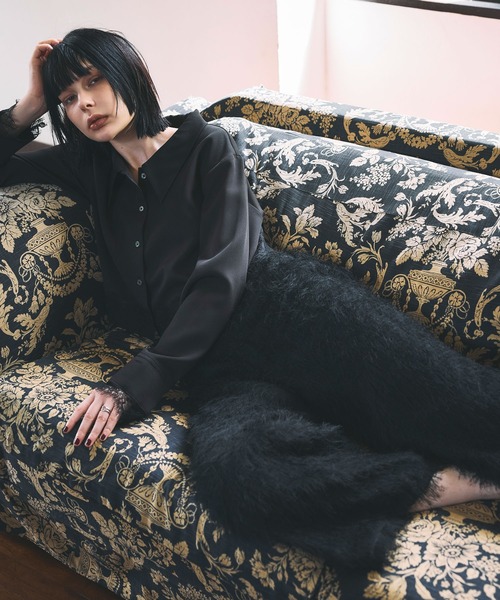 ARVELLIA（アルベリア）の「WIDE FRINGE PANTS（その他パンツ・レディース・ホワイト/ブラック・M）」の19枚目の写真