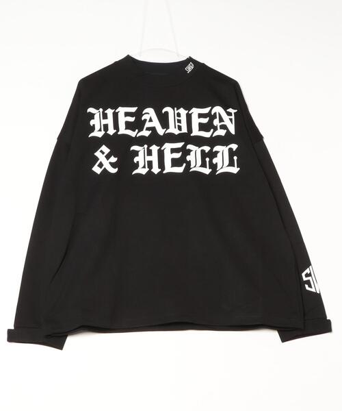 SWINGGGR(スウィンガー)の「THE SWINGGGR/ザ スウィンガー/H&H PUNCH MOCKNECK L/S TEE(Tシャツ/カットソー・メンズ・ブラック/ホワイト・3/2)」の1枚目の写真