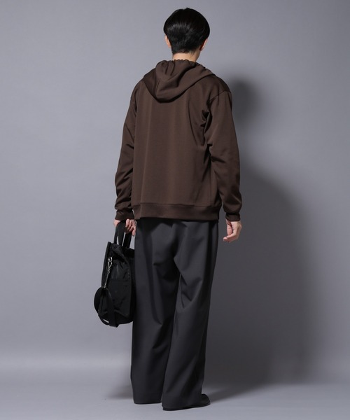 NANO universe(ナノユニバース)の「「MC」coveross(R) フリースボンディングジップアップパーカー(パーカー・メンズ・ブラック/ブラウン・M/L)」の13枚目の写真