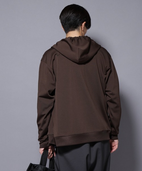 NANO universe(ナノユニバース)の「「MC」coveross(R) フリースボンディングジップアップパーカー(パーカー・メンズ・ブラック/ブラウン・M/L)」の21枚目の写真