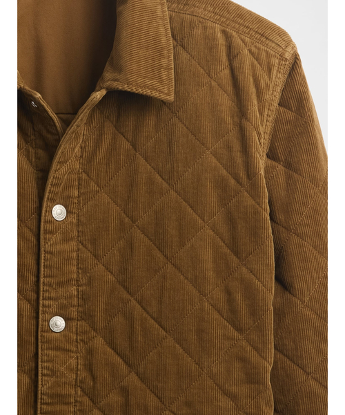 GAP(ギャップ)の「キルティング コーデュロイ リラックスフィット シャケット(その他アウター・メンズ・ブラウン系その他・XS/S/M/L/XL)」の9枚目の写真