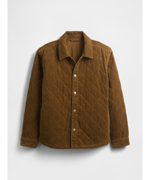 GAP(ギャップ)の「キルティング コーデュロイ リラックスフィット シャケット(その他アウター・メンズ・ブラウン系その他・XS/S/M/L/XL)」の10枚目の写真