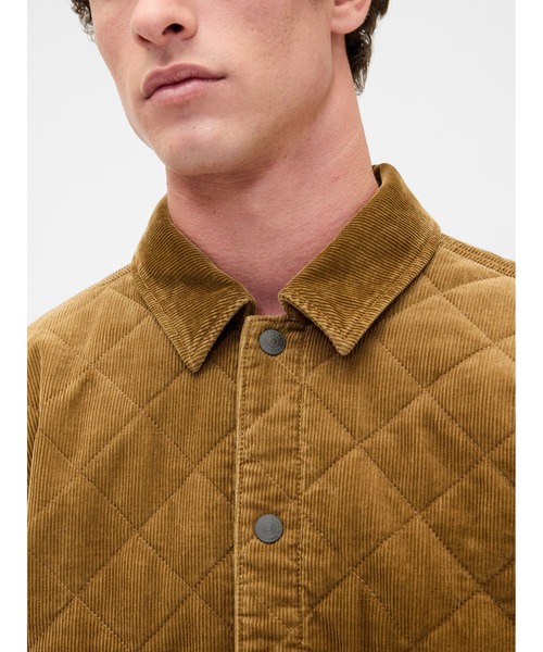 GAP(ギャップ)の「キルティング コーデュロイ リラックスフィット シャケット(その他アウター・メンズ・ブラウン系その他・XS/S/M/L/XL)」の3枚目の写真
