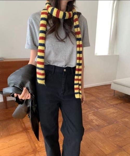 セール】Y2K細ボーダーマフラー（マフラー）｜Ritzy（リッツィー）の