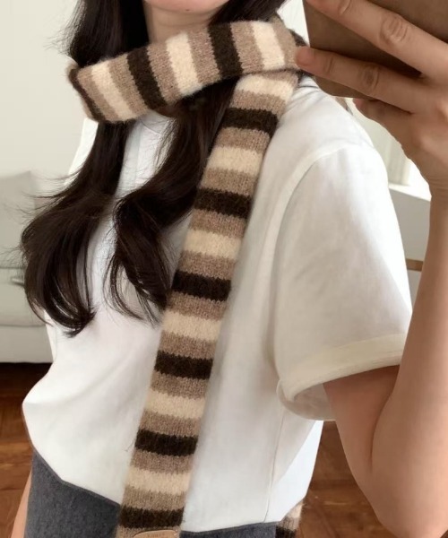 セール】Y2K細ボーダーマフラー（マフラー）｜Ritzy（リッツィー）の