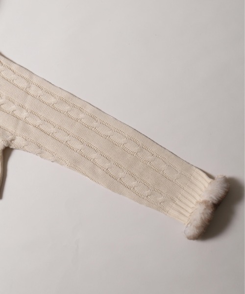 PHILLY(フィリー)の「フェイクファーフードケーブルパーカー(パーカー・レディース・グレー/アイボリー・FREE)」の16枚目の写真