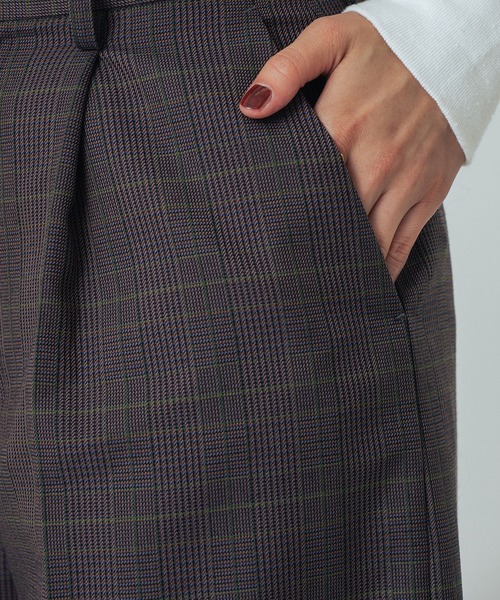 ROSE BUD(ローズバッド)の「(CREOLME)CHECK WIDE PATNS(その他パンツ・レディース・ブラウン/イエロー・M/S)」の5枚目の写真