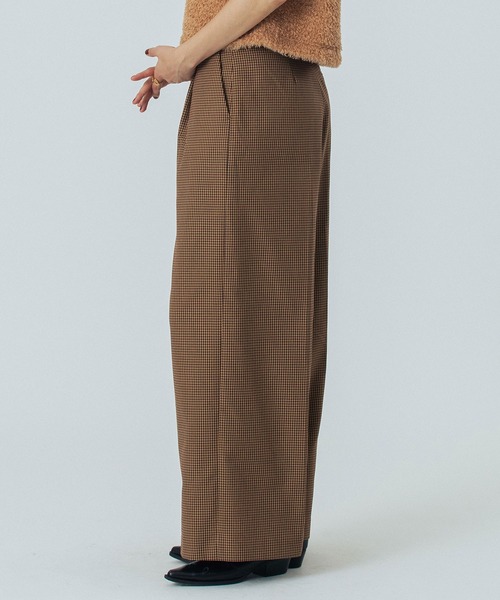 ROSE BUD(ローズバッド)の「(CREOLME)CHECK WIDE PATNS(その他パンツ・レディース・ブラウン/イエロー・M/S)」の13枚目の写真