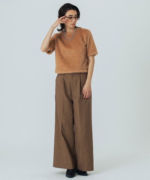 ROSE BUD(ローズバッド)の「(CREOLME)CHECK WIDE PATNS(その他パンツ・レディース・ブラウン/イエロー・M/S)」の15枚目の写真