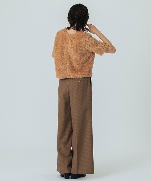 ROSE BUD(ローズバッド)の「(CREOLME)CHECK WIDE PATNS(その他パンツ・レディース・ブラウン/イエロー・M/S)」の19枚目の写真