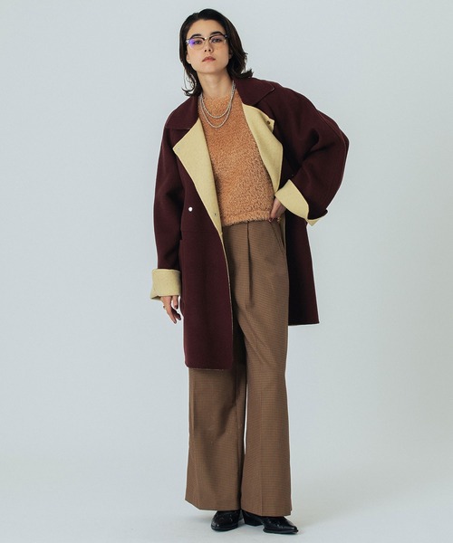ROSE BUD(ローズバッド)の「(CREOLME)CHECK WIDE PATNS(その他パンツ・レディース・ブラウン/イエロー・M/S)」の20枚目の写真
