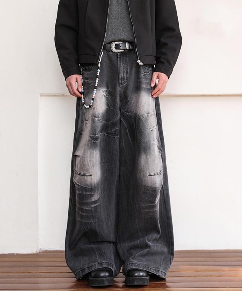 Ressaca(レサーカ)の「ヴィンテージライクワイドシルエットブラックデニムパンツ(デニムパンツ・メンズ・ブラック・L/XL/M)」の20枚目の写真