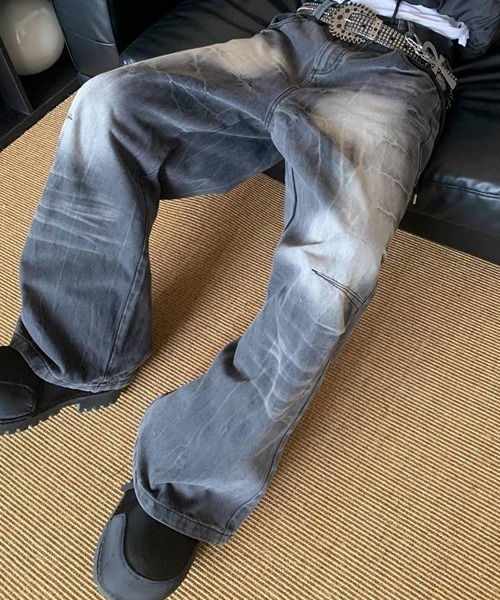 Ressaca(レサーカ)の「ヴィンテージライクワイドシルエットブラックデニムパンツ(デニムパンツ・メンズ・ブラック・L/XL/M)」の13枚目の写真