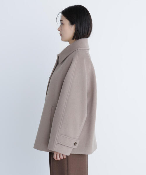 NATURAL BEAUTY BASIC（ナチュラルビューティーベーシック）の「◇ステンカラーハーフコート（その他アウター・レディース・ダークブラウン/ベージュ/ネイビー・SMALL/MEDIUM）」の14枚目の写真