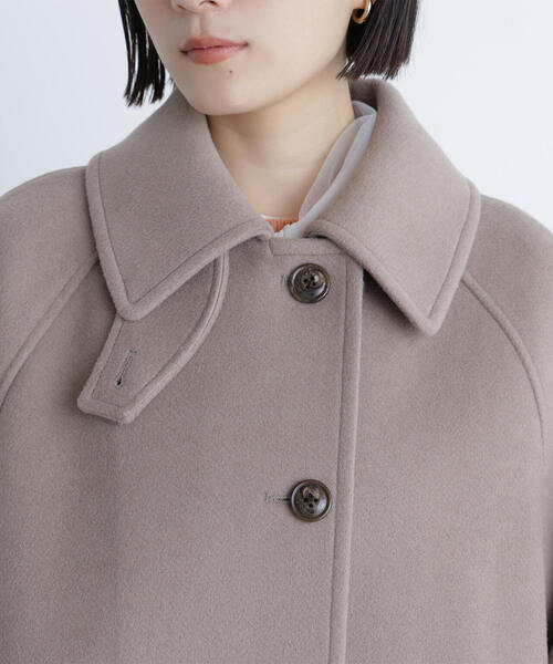 NATURAL BEAUTY BASIC（ナチュラルビューティーベーシック）の「◇ステンカラーハーフコート（その他アウター・レディース・ダークブラウン/ベージュ/ネイビー・SMALL/MEDIUM）」の16枚目の写真