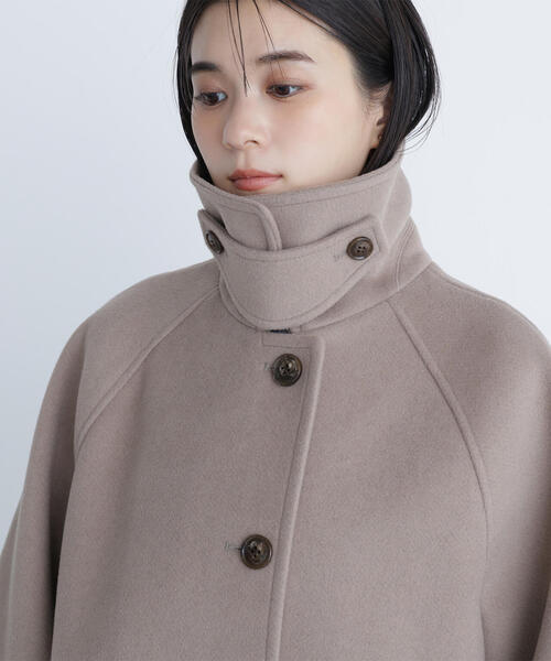 NATURAL BEAUTY BASIC（ナチュラルビューティーベーシック）の「◇ステンカラーハーフコート（その他アウター・レディース・ダークブラウン/ベージュ/ネイビー・SMALL/MEDIUM）」の17枚目の写真