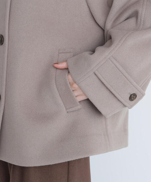 NATURAL BEAUTY BASIC（ナチュラルビューティーベーシック）の「◇ステンカラーハーフコート（その他アウター・レディース・ダークブラウン/ベージュ/ネイビー・SMALL/MEDIUM）」の20枚目の写真