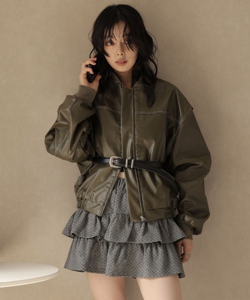 Ulysses（ユリシス）の「ドットティアードミニスカート（スカート・レディース・ブラック/グレー/ネイビー・F）」の20枚目の写真