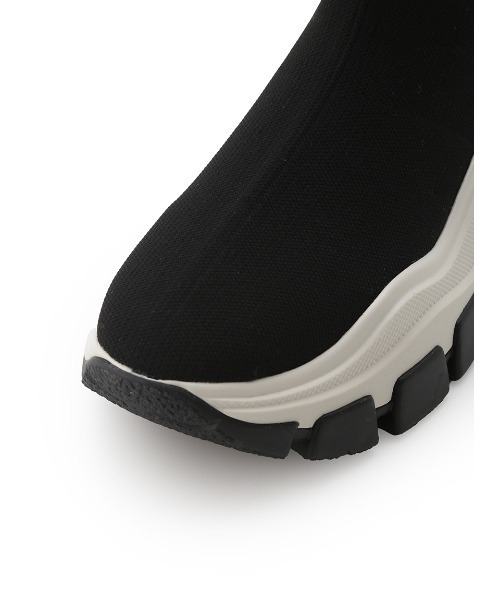 SNIDEL（スナイデル）の「スニーカーソールショートブーツ（ブーツ・レディース・アイボリー/ブラック/マルチ・S/M/L）」の13枚目の写真