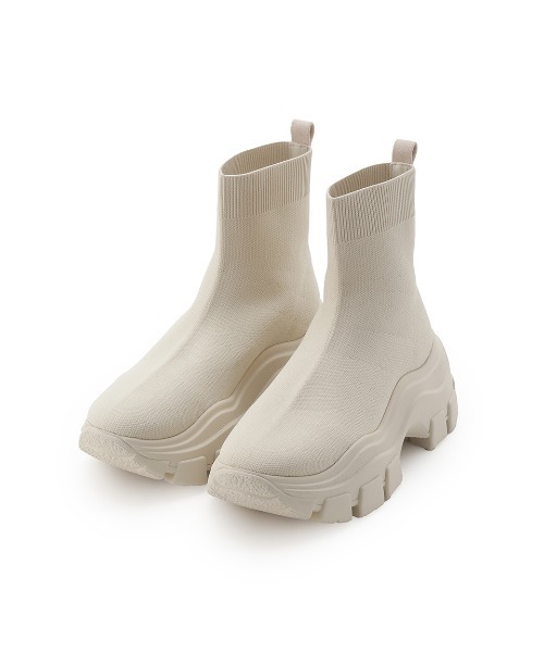 SNIDEL（スナイデル）の「スニーカーソールショートブーツ（ブーツ・レディース・アイボリー/ブラック/マルチ・S/M/L）」の21枚目の写真