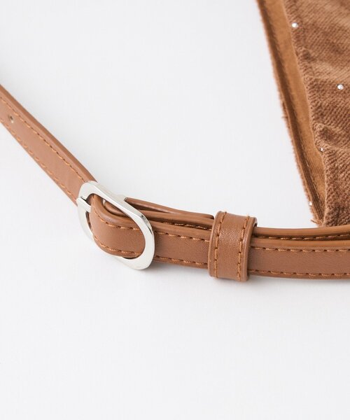 Kastane（カスタネ）の「【A4サイズ/一部店舗限定】ビジュースエードショルダーBAG（ショルダーバッグ・レディース・ブラック/アイボリー/ブラウン・FREE）」の7枚目の写真