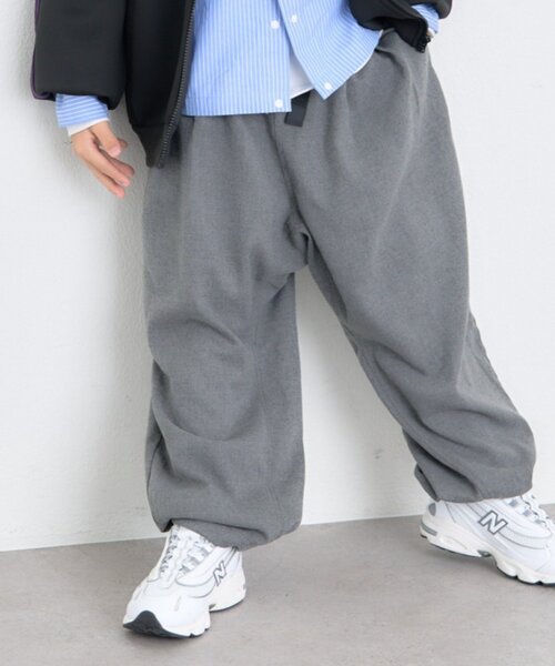 CIAOPANIC TYPY(チャオパニックティピー)の「【KIDS】【ジュニアサイズあり】ゆるだぼベルト付きイージーパンツ(デニムパンツ・キッズ・ネイビー/グレー・XX-LARGE/MEDIUM/X-LARGE/LARGE)」の2枚目の写真