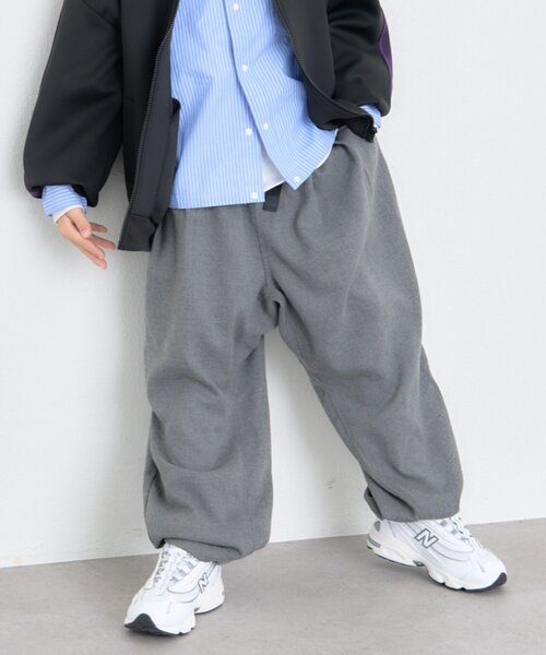 CIAOPANIC TYPY(チャオパニックティピー)の「【KIDS】【ジュニアサイズあり】ゆるだぼベルト付きイージーパンツ(デニムパンツ・キッズ・ネイビー/グレー・XX-LARGE/MEDIUM/X-LARGE/LARGE)」の5枚目の写真