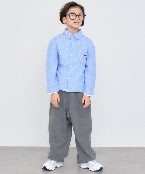 CIAOPANIC TYPY(チャオパニックティピー)の「【KIDS】【ジュニアサイズあり】ゆるだぼベルト付きイージーパンツ(デニムパンツ・キッズ・ネイビー/グレー・XX-LARGE/MEDIUM/X-LARGE/LARGE)」の16枚目の写真