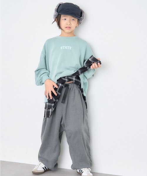 CIAOPANIC TYPY(チャオパニックティピー)の「【KIDS】【ジュニアサイズあり】ゆるだぼベルト付きイージーパンツ(デニムパンツ・キッズ・ネイビー/グレー・XX-LARGE/MEDIUM/X-LARGE/LARGE)」の14枚目の写真