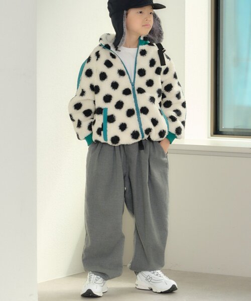 CIAOPANIC TYPY(チャオパニックティピー)の「【KIDS】【ジュニアサイズあり】ゆるだぼベルト付きイージーパンツ(デニムパンツ・キッズ・ネイビー/グレー・XX-LARGE/MEDIUM/X-LARGE/LARGE)」の13枚目の写真