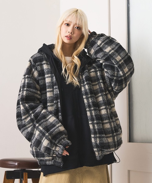 UNIIT（ユニット）の「【BRUDDA SHARK/ブラダシャーク】2Wayリバーシブル 両A面オーバーサイズ ブルゾン（ブルゾン・メンズ・ブラック/ホワイト・MEDIUM/LARGE）」の15枚目の写真