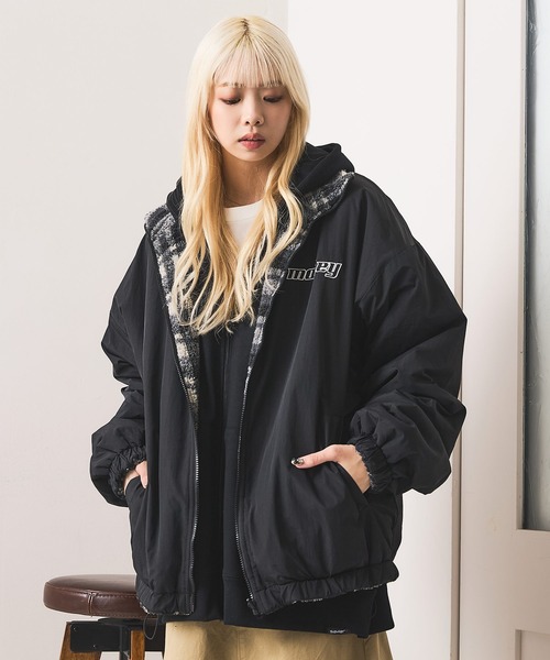 UNIIT（ユニット）の「【BRUDDA SHARK/ブラダシャーク】2Wayリバーシブル 両A面オーバーサイズ ブルゾン（ブルゾン・メンズ・ブラック/ホワイト・MEDIUM/LARGE）」の22枚目の写真