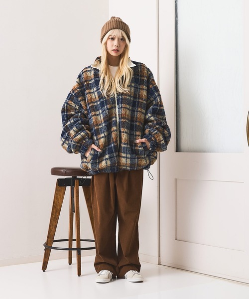 UNIIT（ユニット）の「【BRUDDA SHARK/ブラダシャーク】2Wayリバーシブル 両A面オーバーサイズ ブルゾン（ブルゾン・メンズ・ブラック/ホワイト・MEDIUM/LARGE）」の3枚目の写真