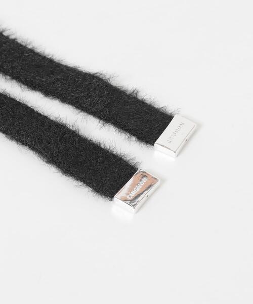 URBAN RESEARCH ROSSO WOMEN(アーバンリサーチ ロッソ)の「CHIGNON フラフィーワイドチョーカー(ネックレス・レディース・ブラック系その他/ボルドー・FREE)」の4枚目の写真