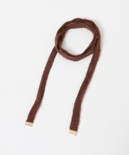 URBAN RESEARCH ROSSO WOMEN(アーバンリサーチ ロッソ)の「CHIGNON フラフィーワイドチョーカー(ネックレス・レディース・ブラック系その他/ボルドー・FREE)」の5枚目の写真