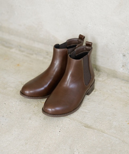 studio CLIP（スタディオクリップ）の「【消臭・抗菌防臭】軽らくサイドゴアブーツ（ブーツ・レディース・ブラック/ブラウン・MEDIUM/LARGE）」の2枚目の写真