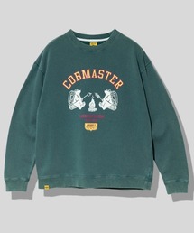 COBMASTER | 裏毛パウダー加工クルースウェット(焚火クマ)(スウェット)